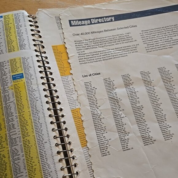 1994 Rand McNally Motor Carriers Road Atlas Laminated Coil Bound Large Scale - Picture 14 of 14